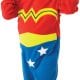 Wonder Woman Super Hero Rompersuit Childrens Fancy Dress Costume