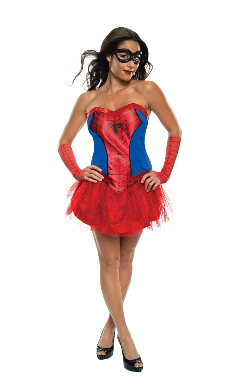Marvel Spider-Girl Tutu Ladies Super Hero Fancy Dress Costume