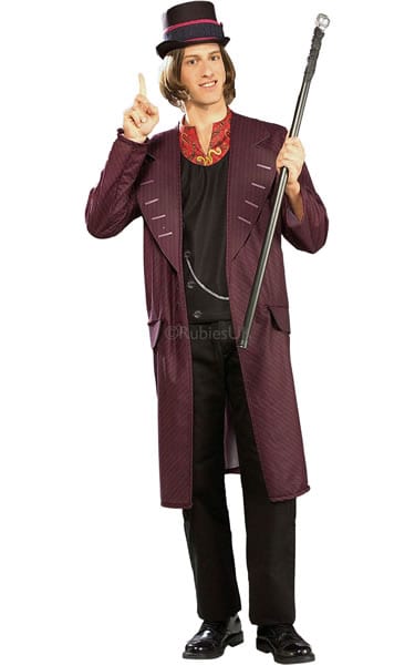 Charlie & The Chocolate Factory Willy Wonka Men's Fancy Dress
