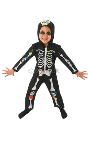 Toddler Skeleton Children's Halloween Fancy Dress Costume