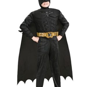 Child Batman Dark Knight Rises Black Kids Boys Superhero Fancy Dress Costume BN 