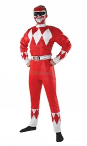 Mighty Morphin Red Power Ranger Men's Fancy Dress Costume