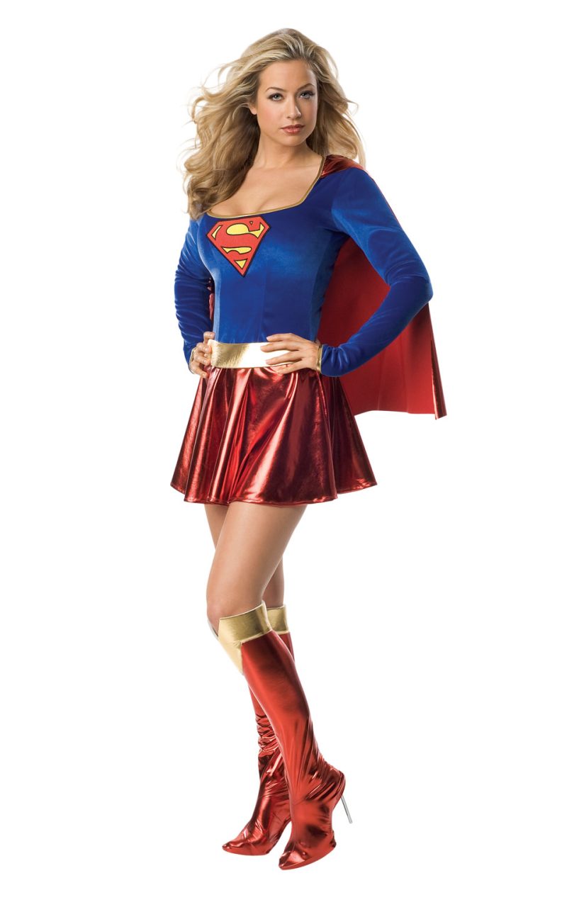 Secret Wishes DC Supergirl Superhero Ladies Fancy Dress Costume
