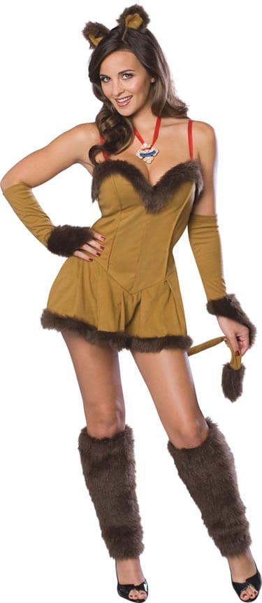 Secret Wishes Wizard of Oz Cowardly Lioness Ladies Fancy Dress