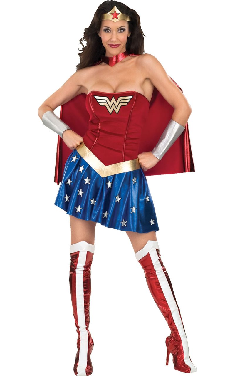 Secret Wishes DC Wonderwoman Super Hero Ladies Fancy Dress Costume