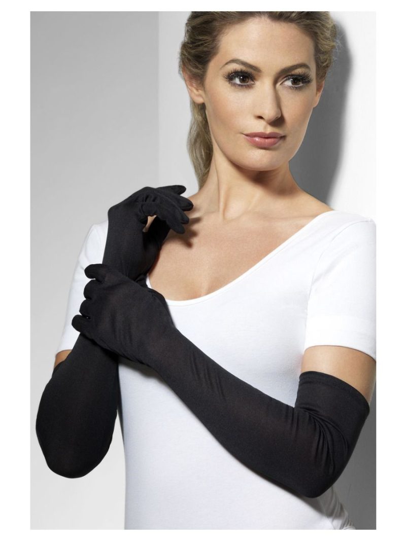 Long Black Gloves