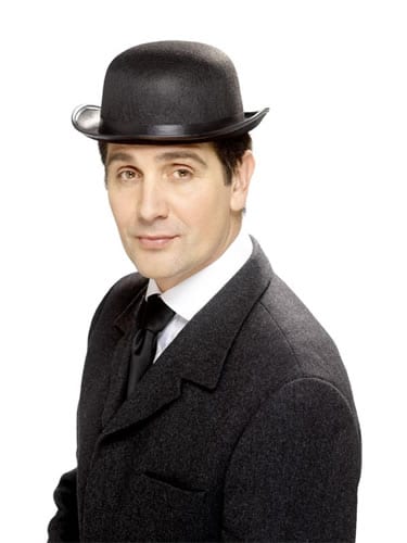Black Felt Bowler Hat