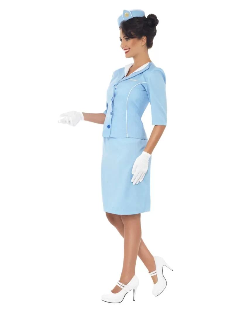 Air Hostess Ladies Fancy Dress Costume - Image 2
