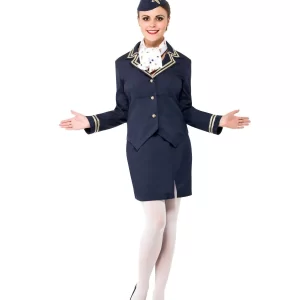 Airways/Flight Attendant Ladies Fancy Dress Costume - Image 2