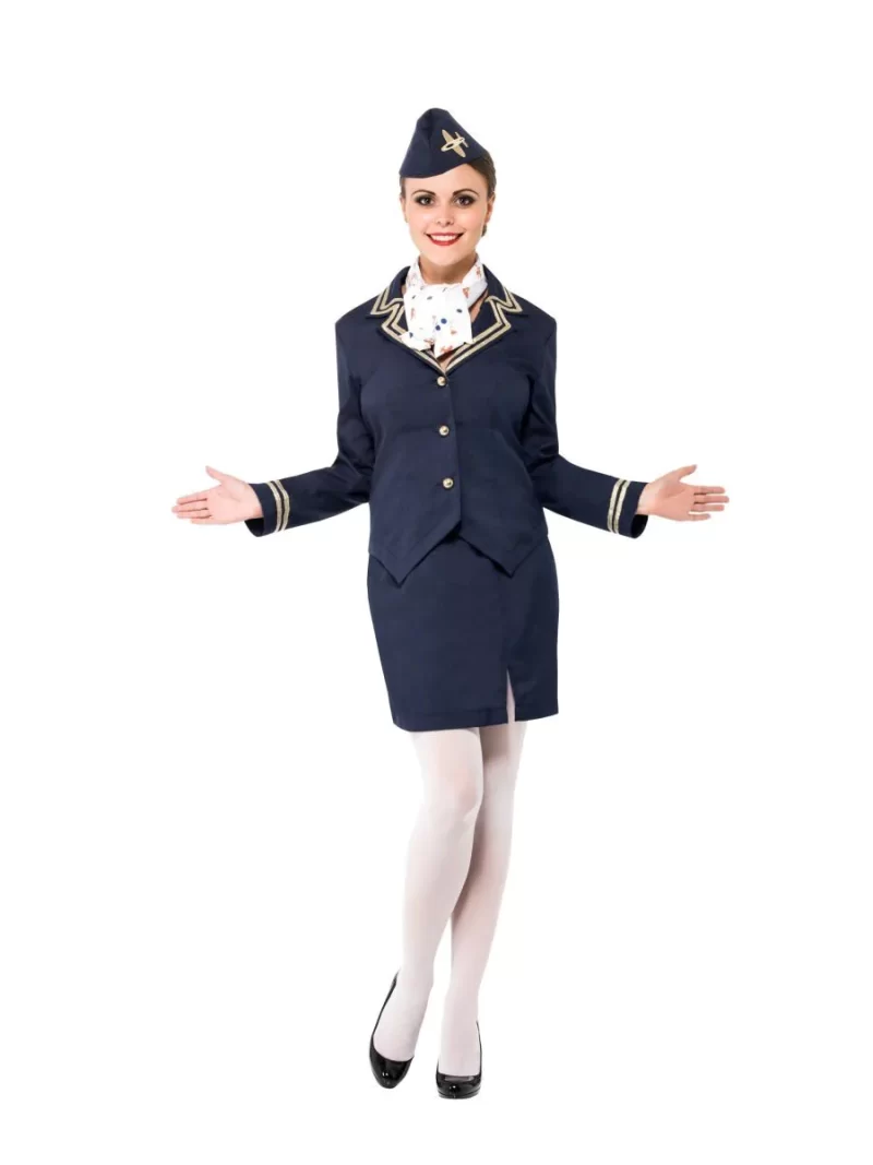 Airways/Flight Attendant Ladies Fancy Dress Costume - Image 2