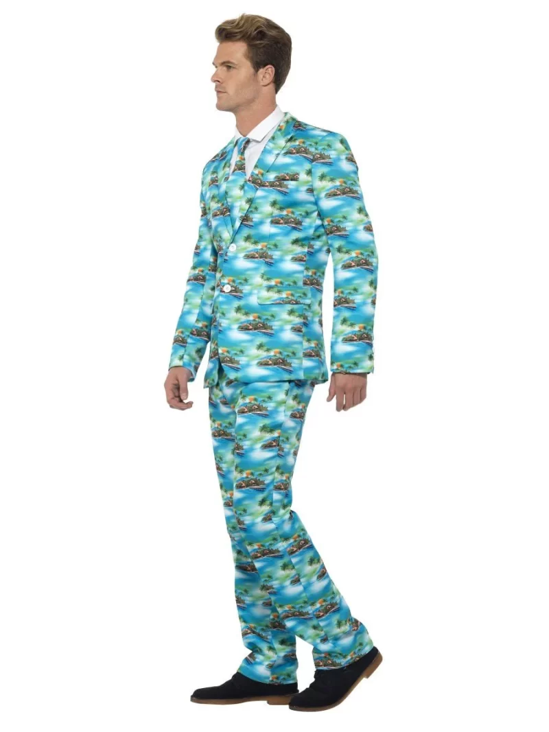 Aloha Hawaiian Style Standout Suit Men's Fancy Dress Costume