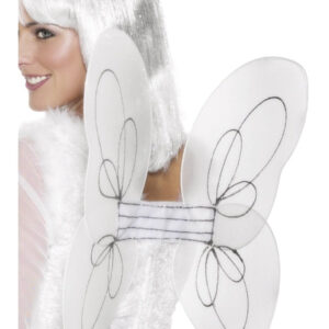 Angel Glitter Wings, Silver & White