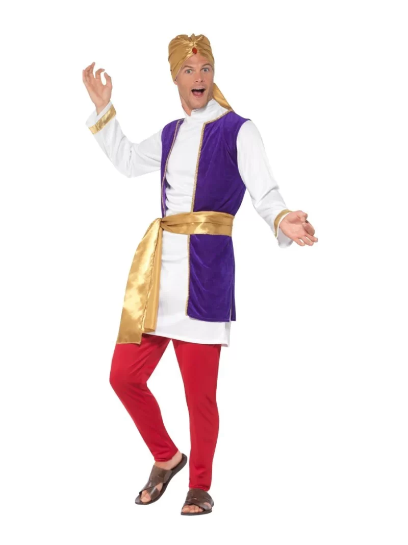Arabian Prince (Aladdin) Men's Fancy Dress Costume - Image 2