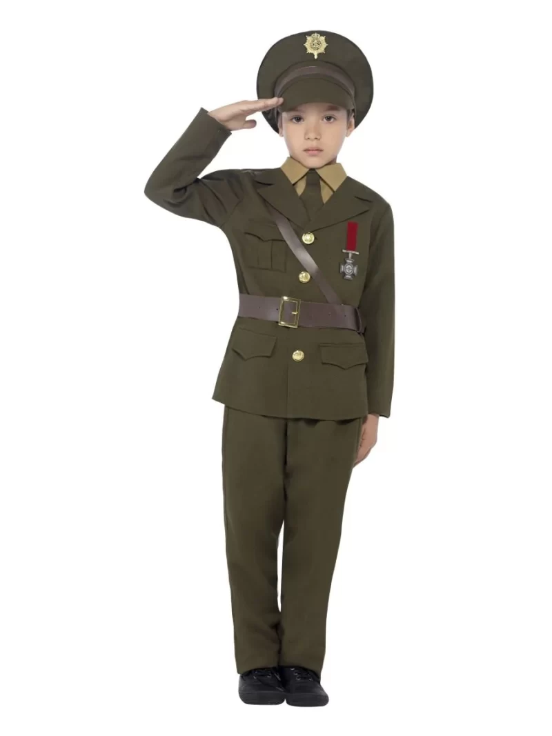 Army Officer Children's Fancy Dress Costume