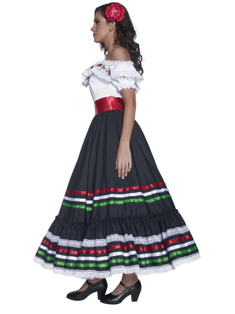 Authentic Western Senorita/Spanish Ladies Fancy Dress Costume - Image 2