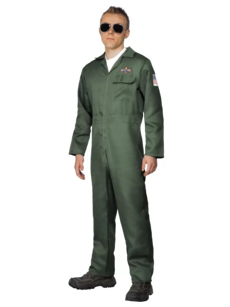 Aviator (Top Gun) Mens Fancy Dress Costume - Image 2