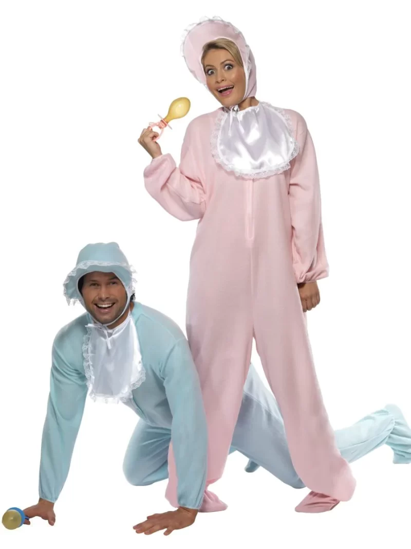 Blue Baby Romper Suit Mens Fancy Dress Costume - Image 3