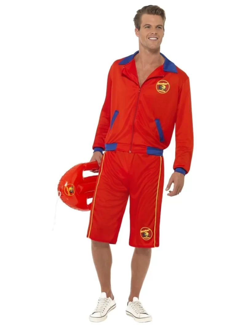Baywatch Beach Lifeguard Men's Fancy Dress Costume