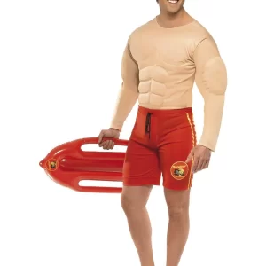 Baywatch Lifeguard Mens Fancy Dress Costume - Image 2