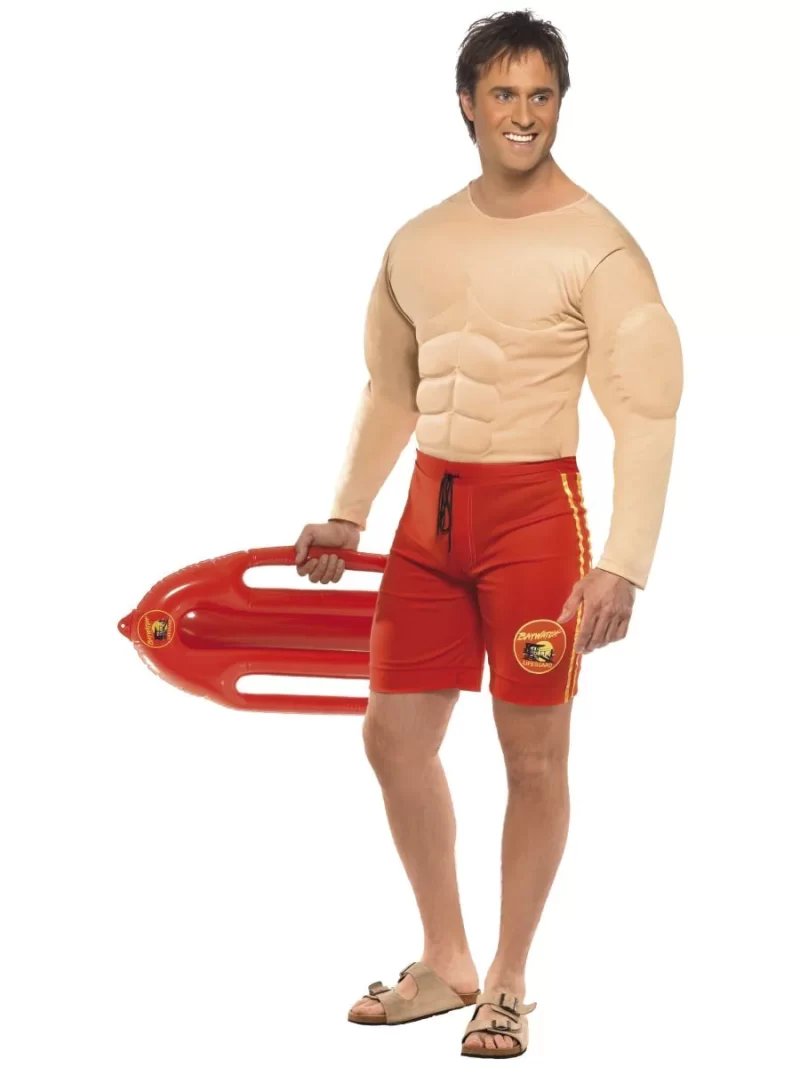 Baywatch Lifeguard Mens Fancy Dress Costume - Image 2