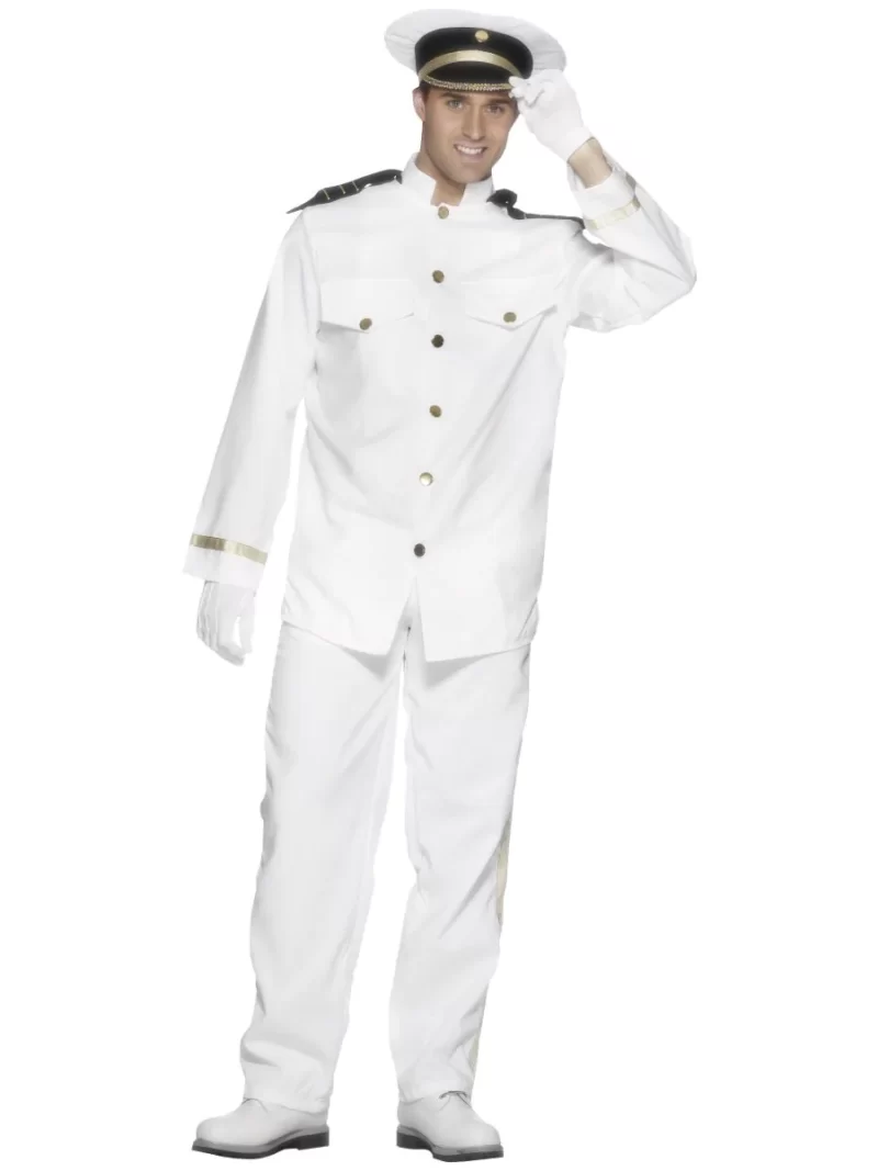 Captains Mens Fancy Dress Costume