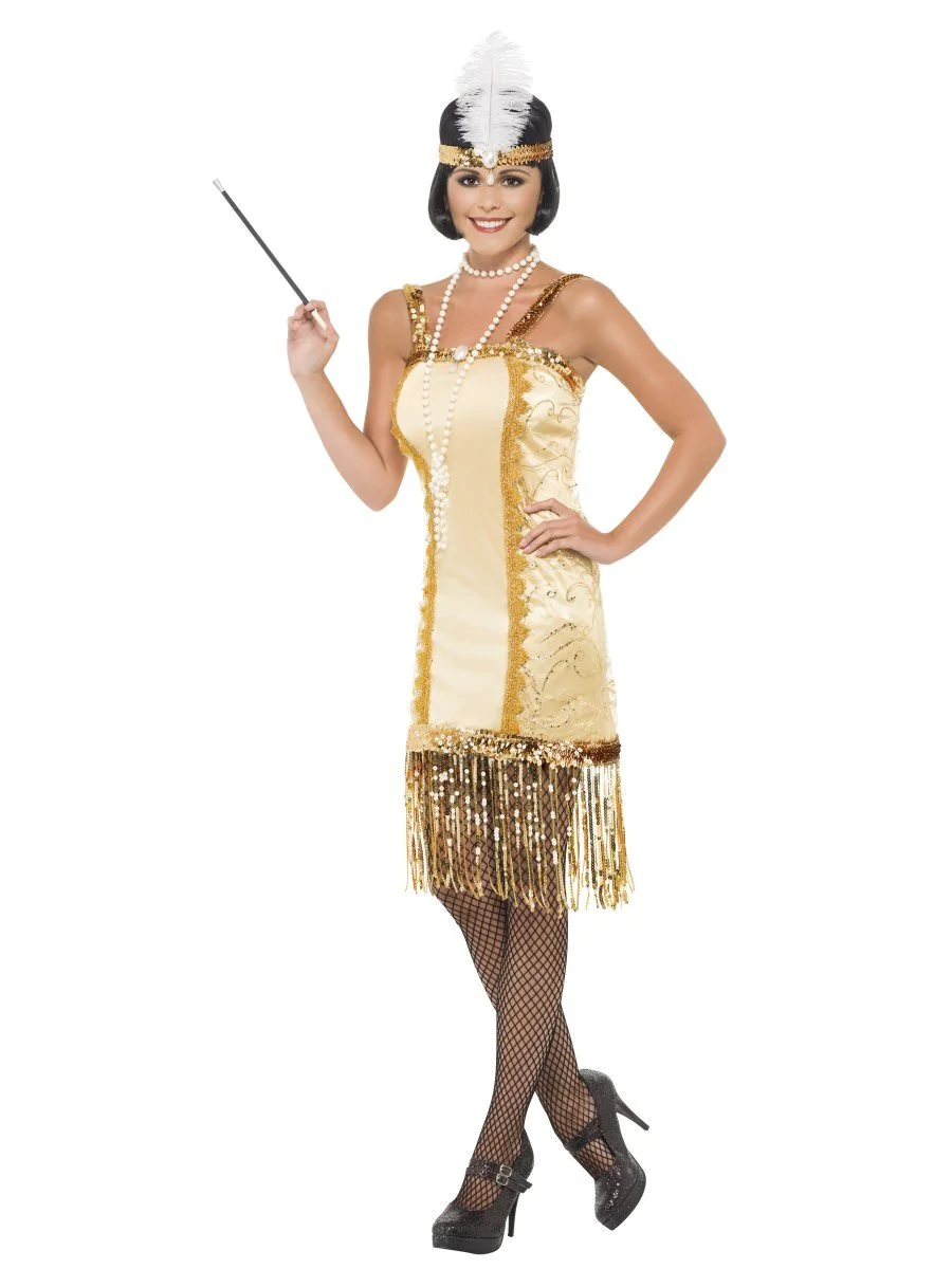 Charleston Flapper Ladies Fancy Dress Costume