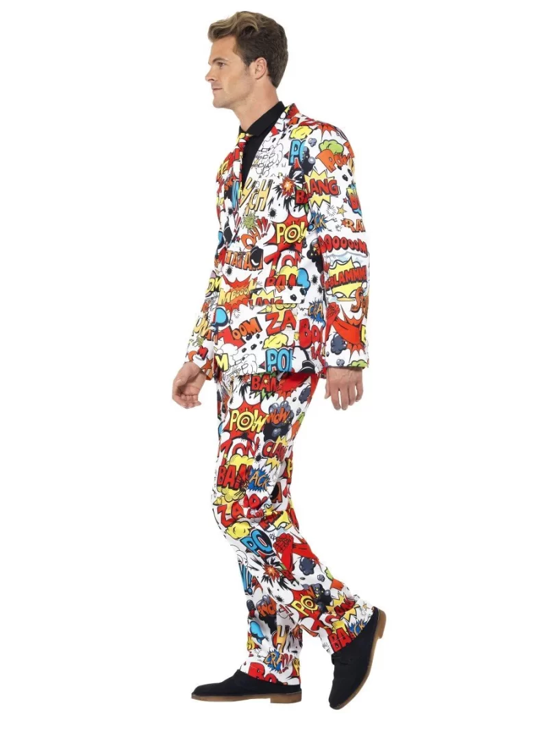 Comic Strip Standout Suit Men's Fancy Dress Costume - Image 2
