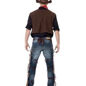 Wild West Cowboy Budget Men's Fancy Dress Costume - Image 3
