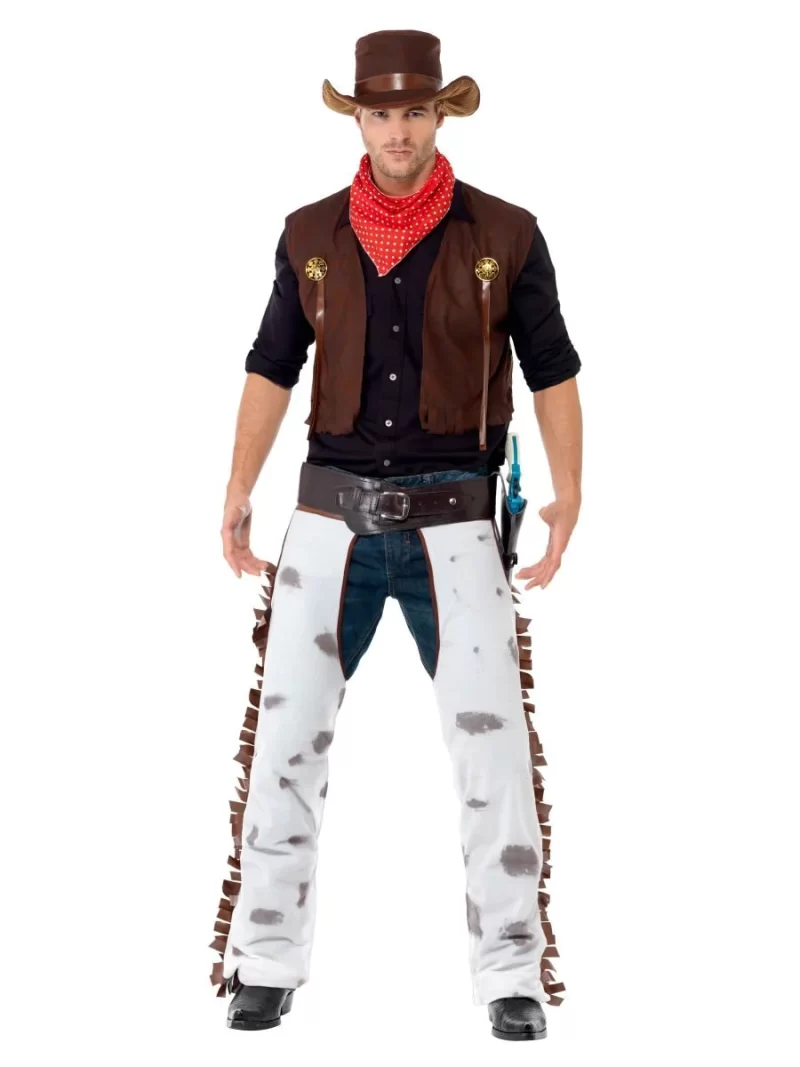 Wild West Cowboy Budget Men's Fancy Dress Costume