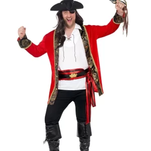 Curves Pirate Captain Men's Fancy Dress Costume - Image 2