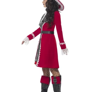 Deluxe Authentic Lady Captain Ladies Fancy Dress Costume - Image 2