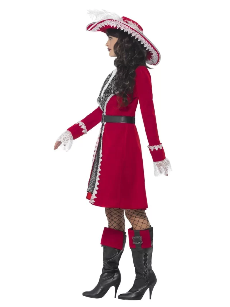 Deluxe Authentic Lady Captain Ladies Fancy Dress Costume - Image 2