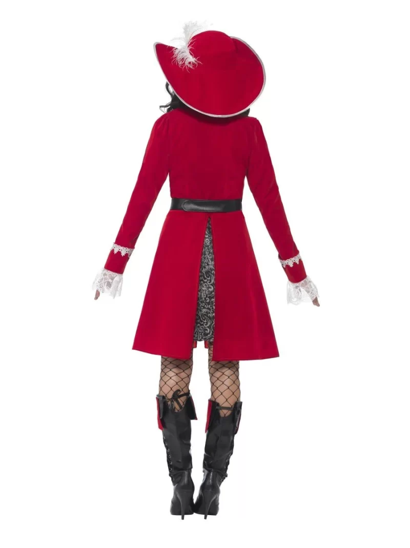 Deluxe Authentic Lady Captain Ladies Fancy Dress Costume - Image 3