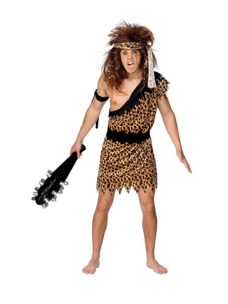 Caveman Mens Fancy Dress Costume - Image 2