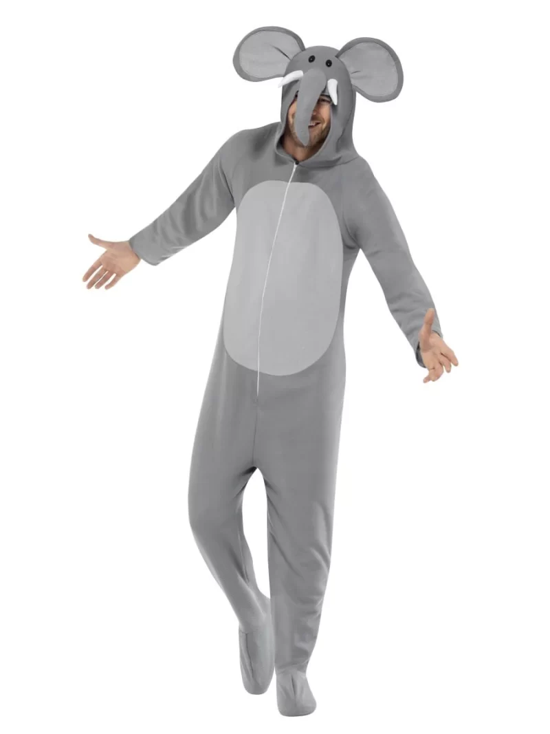 Elephant (Onesie) Unisex Adult Fancy Dress Costume