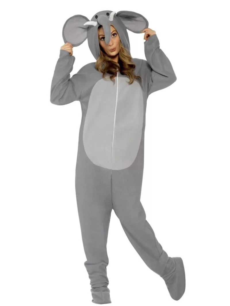 Elephant (Onesie) Unisex Adult Fancy Dress Costume - Image 2