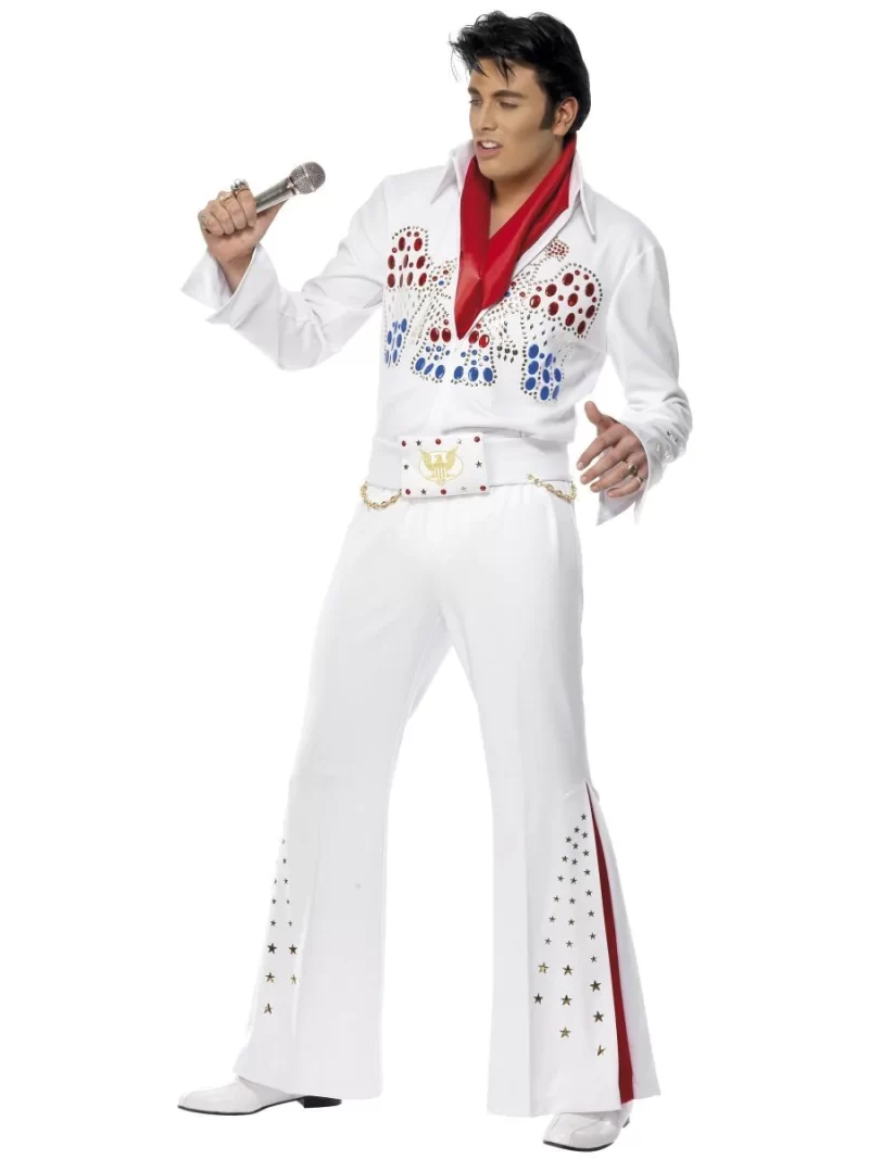 Elvis Presley American Eagle Mens Fancy Dress Costume