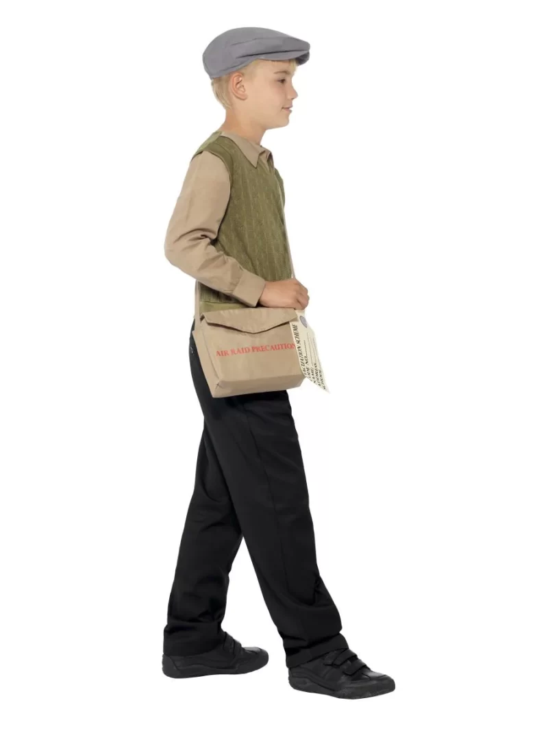 Evacuee Boy Kit Children's Fancy Dress Costume - Image 2
