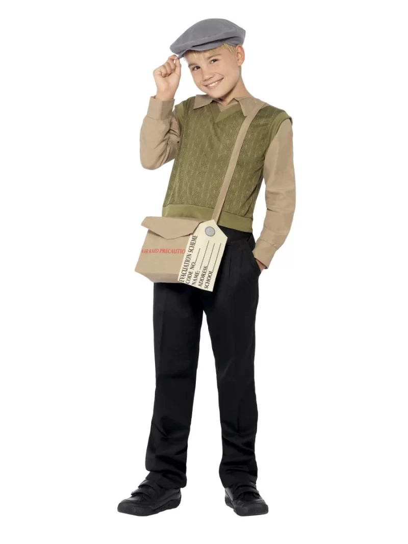 Evacuee Boy Kit Children's Fancy Dress Costume