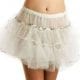 White Sequinned Multi Layered Tutu
