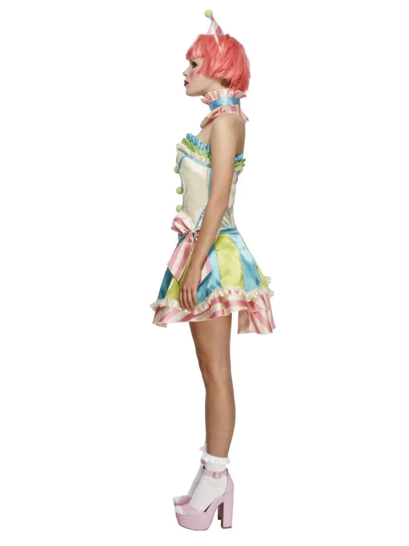 Fever Boutique Vintage Clown Ladies Fancy Dress Costume - Image 2