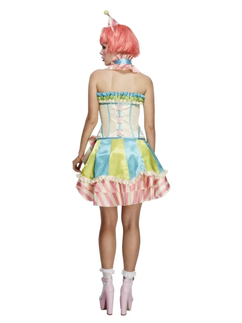 Fever Boutique Vintage Clown Ladies Fancy Dress Costume - Image 3