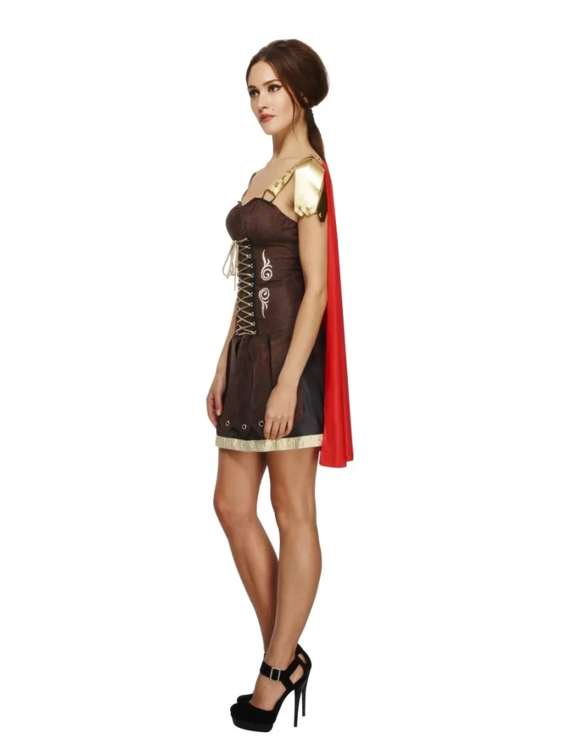 Fever Collection Gladiator Ladies Fancy Dress Costume - Image 2