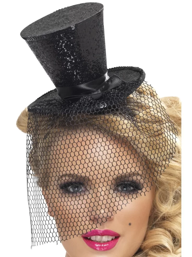 Fever Black Mini Top Hat