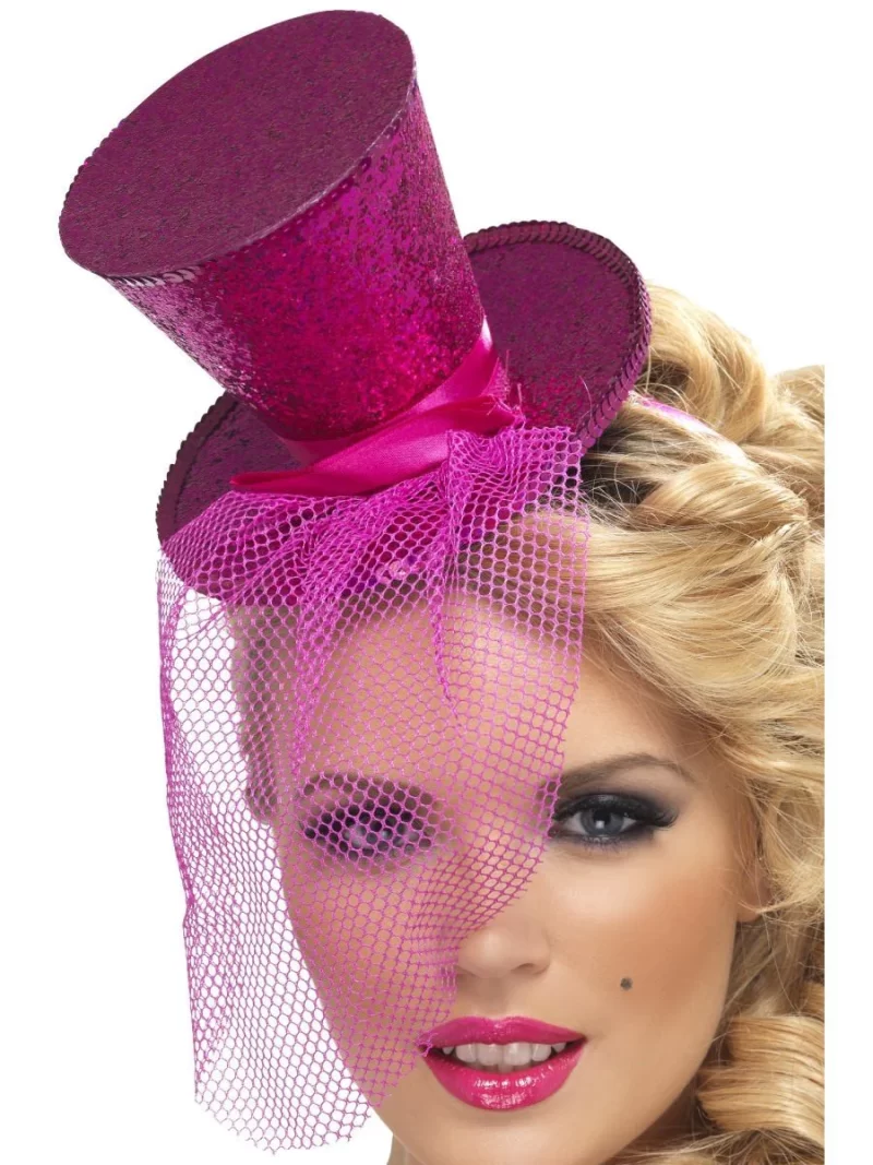 Fever Hot Pink Mini Top Hat