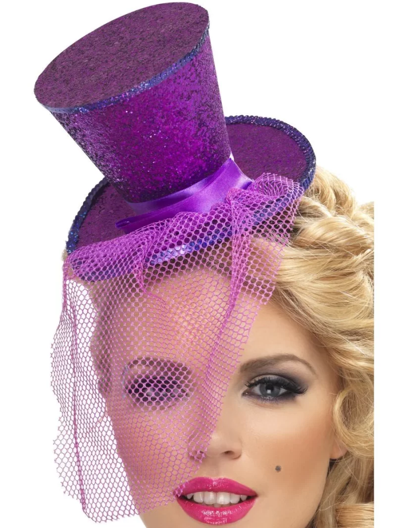 Fever Purple Mini Top Hat
