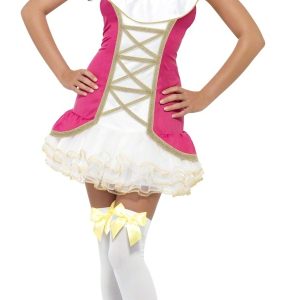 Fever Collection Perfection Pink Pirate Ladies Fancy Dress Costume
