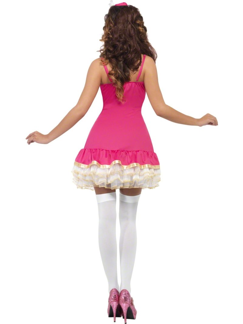 Fever Collection Perfection Pink Pirate Ladies Fancy Dress Costume - Image 2