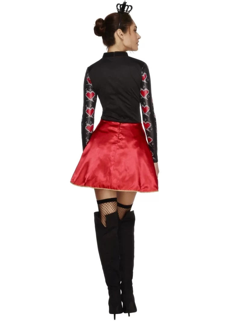 Fever Collection Queen of Hearts Ladies Fancy Dress Costume - Image 3