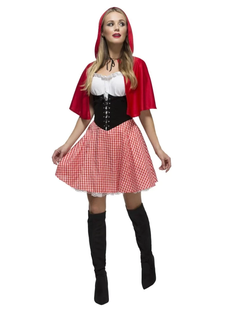 Fever Collection Red Riding Hood Ladies Fancy Dress Costume